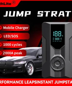 2000A 1600A 1000A 800A Car Jump Starter Power Bank Portable Air Pump Car Battery Emergency Boosters Starting Device Car Starter