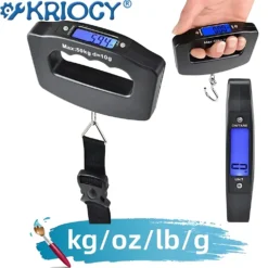 Portable Digital Luggage Scale with Backlight Display for Travelers, Maximum Weight 50kg