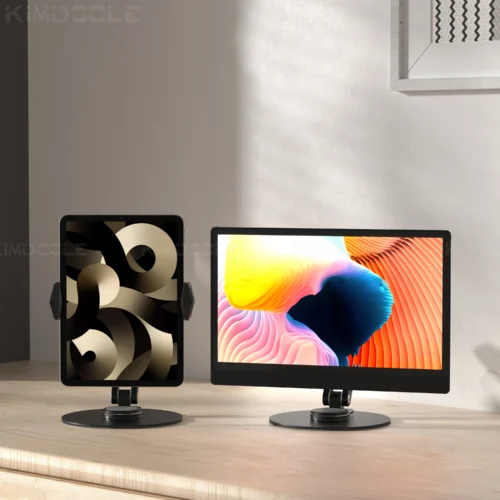 Alternative view of Monitor Foldable Arm Portable Monitor Pad Stand With 360 Rotation Tablet Support Displays Articulated Arm Monitor Accessories
