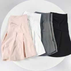 High Waisted Ice Silk Skort with UV Protection and Quick-Dry Fabric for Women