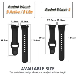 Alternative view of Silicone Strap and Case for Xiaomi Redmi Watch 3 Active with Sport Bracelet for Redmi watch 3 Active/Lite