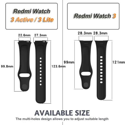 Alternative view of Silicone Strap+Case for Xiaomi Redmi Watch 3 Active band smartwatch Accessories Sport Bracelet For Redmi watch3 Active/Lite Case