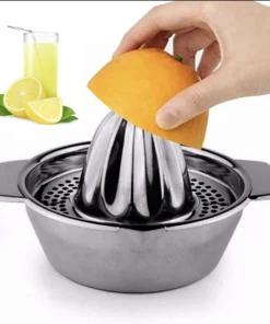 Portable Lemon Orange Manual Fruit Juicer 304 Stainless Steel Kitchen Accessories Tools Citrus Raw Hand Pressed Juice Maker