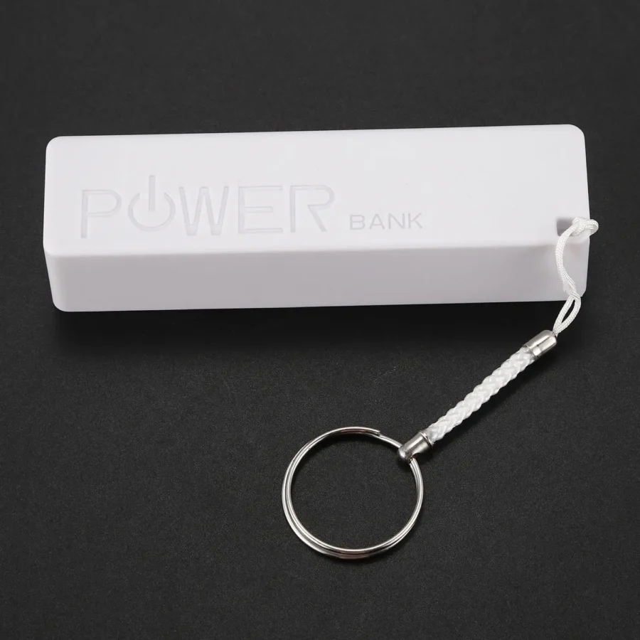 BLife Portable External Power Bank Charger - Keychain Design (White) - Image 4