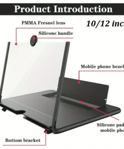 Mobile Phone Screen Amplifier 10/12 inch Multi Functional HD Amplifier HD Screen Magnifying Glass Anti Blue Light Eye Protection