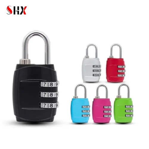 Metal Combination Luggage Lock - 4 Dial Anti-Theft Padlock for Travel