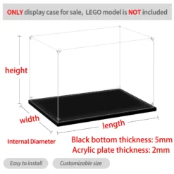 Alternative view of Display Case for Collectibles - Clear Acrylic Box for Organizing Action Figures and Model Cars