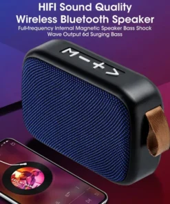 Portable Wireless Outdoor Subwoofer Speaker - Compact Design for Home and Travel