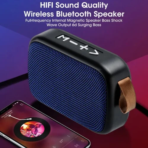 Portable Wireless Outdoor Subwoofer Speaker - Compact Design for Home and Travel