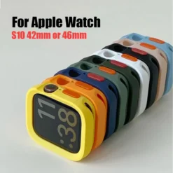 Bumper Silicone Case with Anti-Drop Design for Apple Watch in Various Sizes
