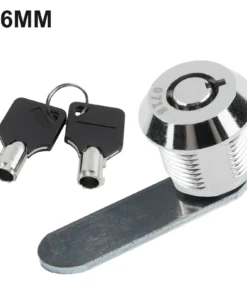Cabinet and Drawer Cylinder Locks with 2 Keys - 16/20/25/30mm Sizes