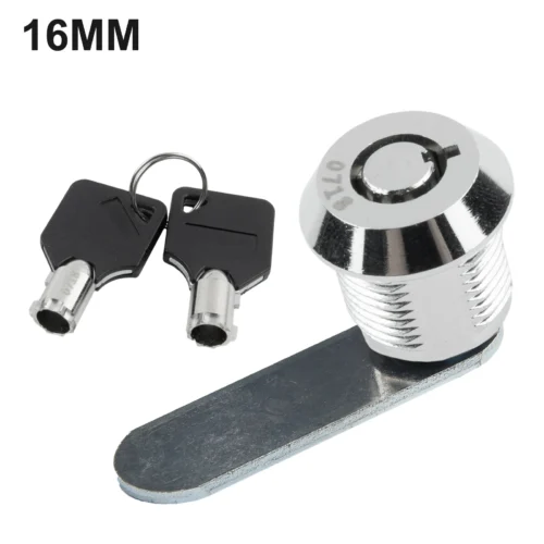 Cabinet and Drawer Cylinder Locks with 2 Keys - 16/20/25/30mm Sizes