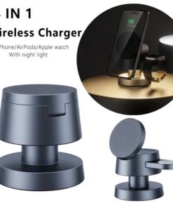 3 in 1 Wireless Charger For iPhone 16 15 14 13 12 Fast Charging Station for Apple Watch 10 9 8 7 6 5 4 Airpods 2 3 Pro