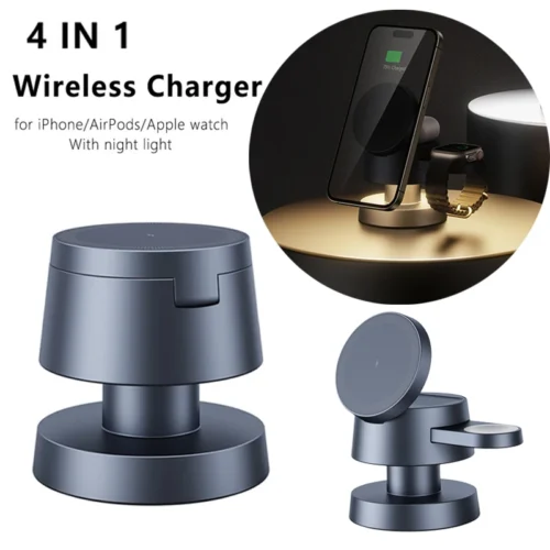 3 in 1 Wireless Charger For iPhone 16 15 14 13 12 Fast Charging Station for Apple Watch 10 9 8 7 6 5 4 Airpods 2 3 Pro