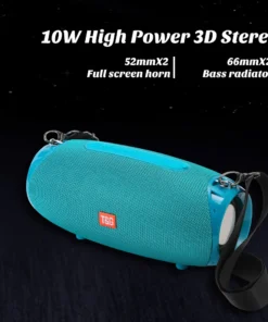 Alternative view of Portable Bluetooth Subwoofer Speaker - 10W Wireless Sound Box with Powerful Bass for PC, TV, and FM Radio