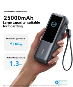 Alternative view of Anker 20,000mAh Power Bank - 165W Fast Charging, Air Travel Friendly