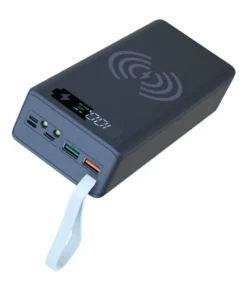 16-Slot USB Battery Bank Case with LED Light for Smartphone Charging