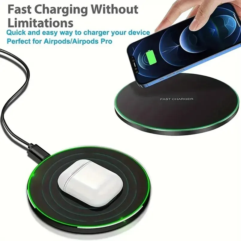 30W Wireless Fast Charger Pad for iPhone and Samsung - Image 3