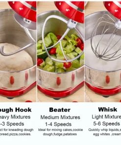 Alternative view of BioloMix 6L Stand Mixer with Quiet Motor and 6-Speed Settings