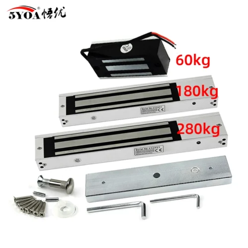 5YOA Magnetic Lock for Electronic Doors - Electromagnetic Gate Opener with Strong Suction Force