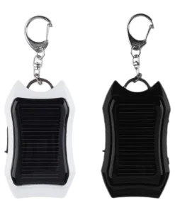 Alternative view of "Keychain Solar Power Bank with LED Light - 950mAh Backup Charger for Travel and Hiking"