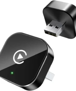 Wireless CarPlay Adapter for Apple iPhone ＆Android（2025-2026 Upgrade）, Plug and Play Fast and Stable Connection CarPlay＆Android