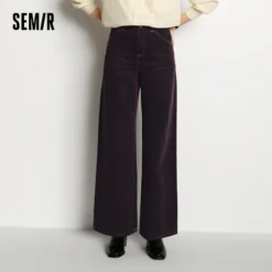 Fleece-Lined Wide Leg Jeans with Retro Cool Style for Women