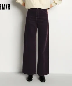 Semir Women's Fleece-Lined Wide Leg Jeans - Retro Cool Style