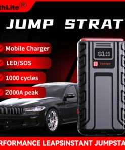 12V Car Jump Starter 2000A 1600A 1200A 1000A 800A Power Bank Potable Battery 20000mAh 18000mAh 10400mAh Car Start Power Supply