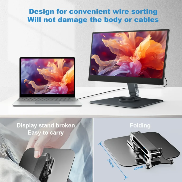 Monitor Stand Support Aluminum Alloy Desktop 360 VESA 75x75mm Suitable for M4 Screws Max Load 5KG Holder - Image 5