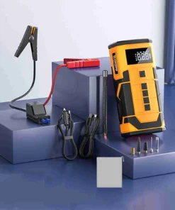 Car Jump Starter 600A Peak 150PSI 14.8V Cordless Lithium Ion Tire Inflator Emergency Power Starter