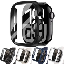 Tempered Glass Screen Protector for Apple Watch 46mm 42mm 49mm 45mm 41mm 44mm with Scratch and Impact Protection