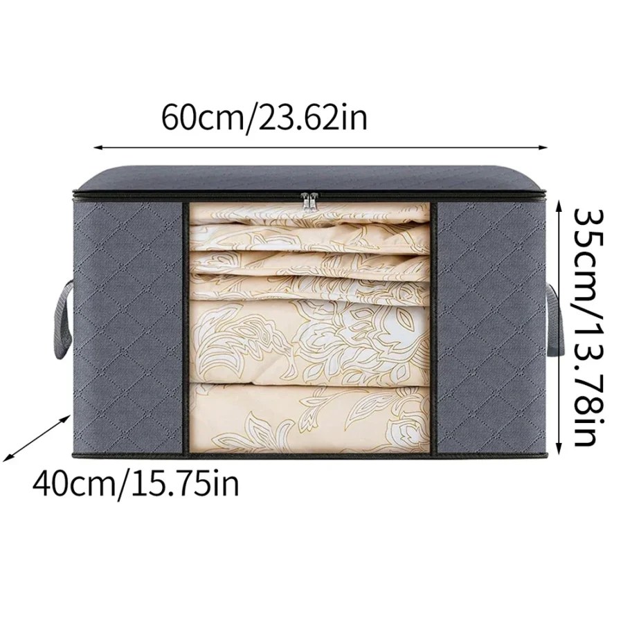 Quilt Storage Bag for Organizing Bedding and Clothing - Image 4