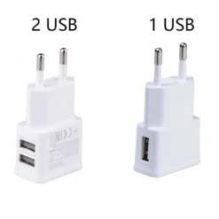 EU Plug Smartphone Charger with 5V 2A USB Wall Adapter for Quick Charging