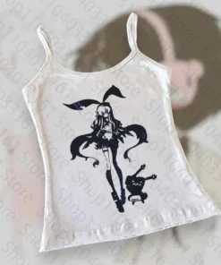 Vintage Y2k Style Clothes Baby Tees Crop Tops Grunge Casual Camisole Female Tank Top Baby Tee 2000s Emo Girl Streetwear corset