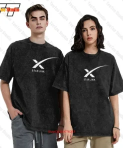 Starlink Spacex Starlink Satellite Short Sleeve Tee Oversized T-Shirt 160M