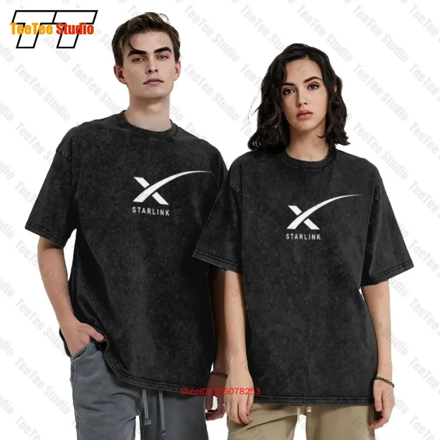 Starlink Spacex Starlink Satellite Short Sleeve Tee Oversized T-Shirt 160M - Image 7