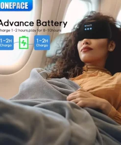 Alternative view of HOMEFISH BT Earphones Sports Sleeping Headband Elastic Wireless Headphones Music Eye Mask Wireless Bluetooth Headset Headband