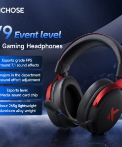 Alternative view of MCHOSE V9 Pro Wireless Gaming Headset with Microphone - Over-Ear Bluetooth Headphones for PC