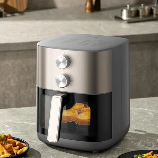 Midea 6.5L Air Fryer with Large View Window and Steam Grill for Efficient Cooking - Image 3