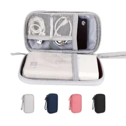 Portable Digital Accessories Storage Organizer with Multiple Compartments for Travelers