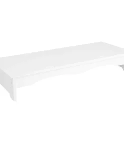 Alternative view of Computer Heightened Shelf Monitor Bracket Keyboard Stand Riser Desk Screen Plastic Desktop Base Computer Screen Shelf