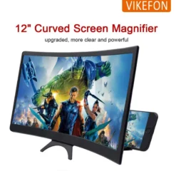 Phone Screen Magnifier with Curved 3D HD Display for Watching Movies and Videos