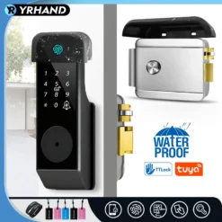 Tuya Smart Door Lock - Waterproof Fingerprint and Bluetooth Access with Remote Control via TTLock App