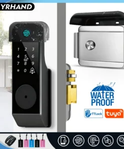 Tuya Smart Door Lock - Waterproof Fingerprint and Bluetooth Access, Remote Control via TTLock App