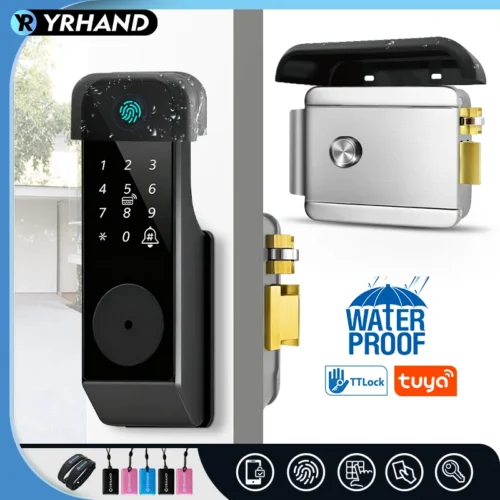 Tuya Smart Door Lock - Waterproof Fingerprint and Bluetooth Access, Remote Control via TTLock App