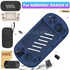Alternative view of Silicone Case for ANBERNIC RG40XX H Game Console with Shockproof Protection and Lanyard