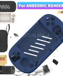 Alternative view of For ANBERNIC RG40XX H Game Console Silicone Case Shockproof Protector Shell Sleeve Lanyard for Anbernic RG40XXH Game Accessories