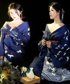 Alternative view of Japanese Kimono Women’s Yukata - Traditional Formal Dress for Parties and Photography