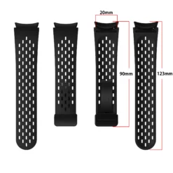 Alternative view of Silicone Strap with Magnetic Buckle for Samsung Galaxy Watch 7 6 5 4 40mm 44mm 5 Pro 45mm 43mm 47mm
